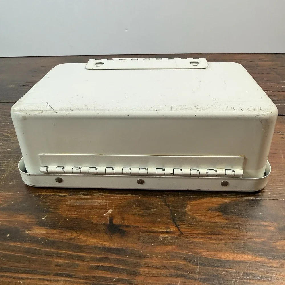 Vintage‎ Contel Continental Telephone First Aid Kit Metal Box Rare Logo 1960s